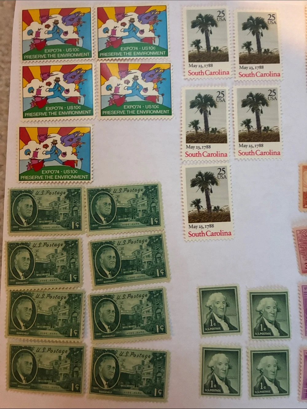 Vintage US Stamp Set